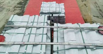 大同 芝麻白仿形加直形路沿石出货日常