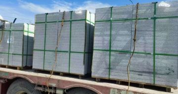 大同 芝麻白花岗岩地铺石装车日常