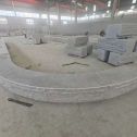 大同 芝麻白异形坐凳，自然面光面弧形加工