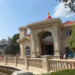 大同 黄金麻花岗岩欧式别墅