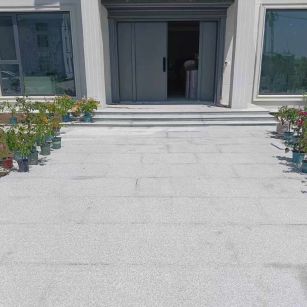 大同 芝麻白花岗岩地铺石地面铺装