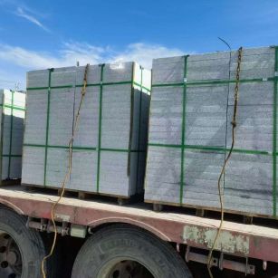 大同 芝麻白花岗岩地铺石装车日常