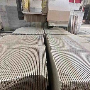 大同 车间生产日常，黄金麻白麻花岗岩