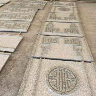 大同 白麻花岗岩外墙立面雕刻板