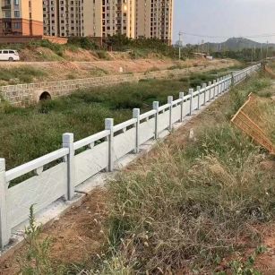 大同 白麻河道栏杆效果展示图