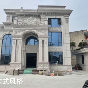 大同 白麻花岗岩别墅外墙干挂