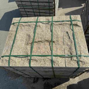 大同 黄金麻花岗岩石材自然面蘑菇石成品