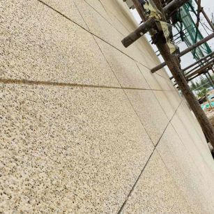 大同 黄金麻花岗岩荔枝面外墙干挂石材效果示例