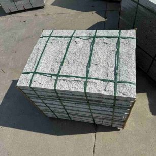 大同 白麻花岗岩石材自然面蘑菇石成品