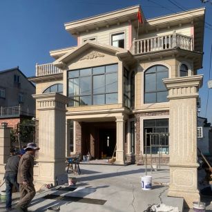 大同 黄金麻花岗岩荔枝面别墅外墙干挂私家专属