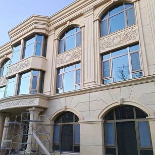 大同 黄金麻花岗岩别墅外墙干挂