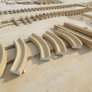 大同 黄金麻花岗岩别墅线条