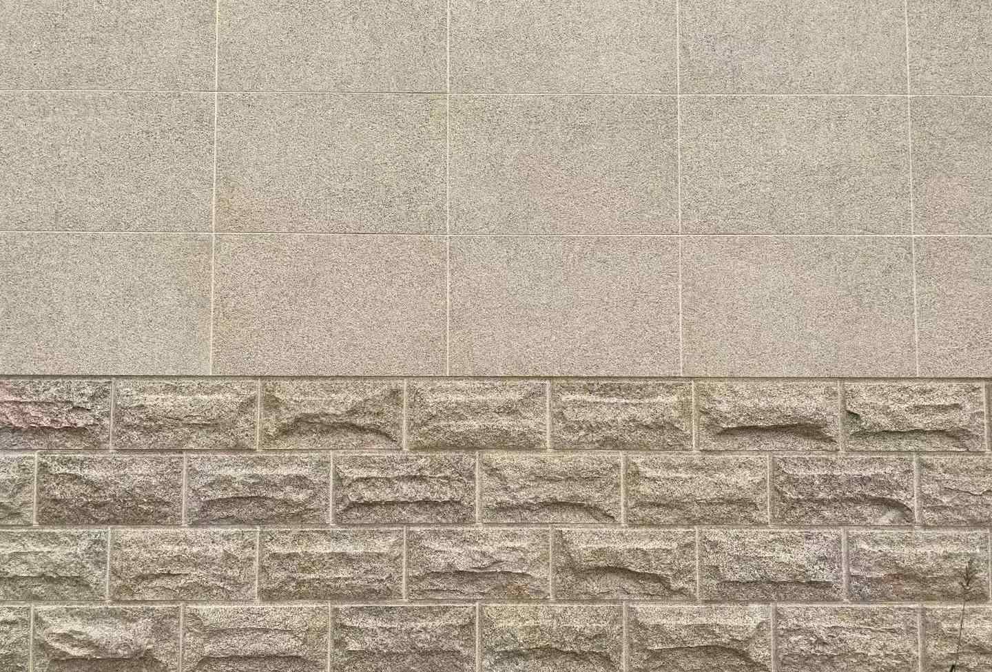 大同 黄金麻自然面蘑菇石配荔枝面干挂