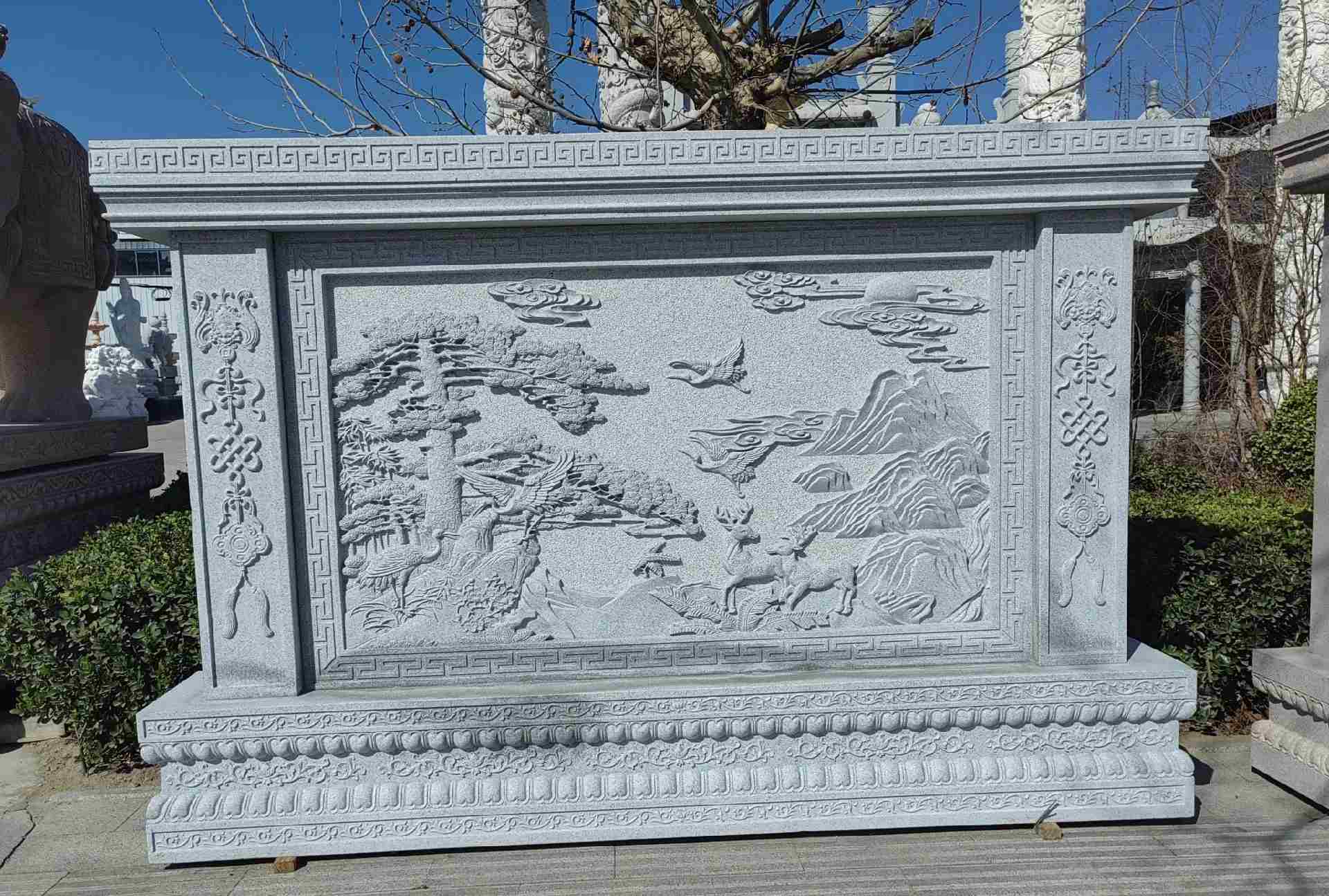 大同 芝麻白大型照壁，屏风，影壁