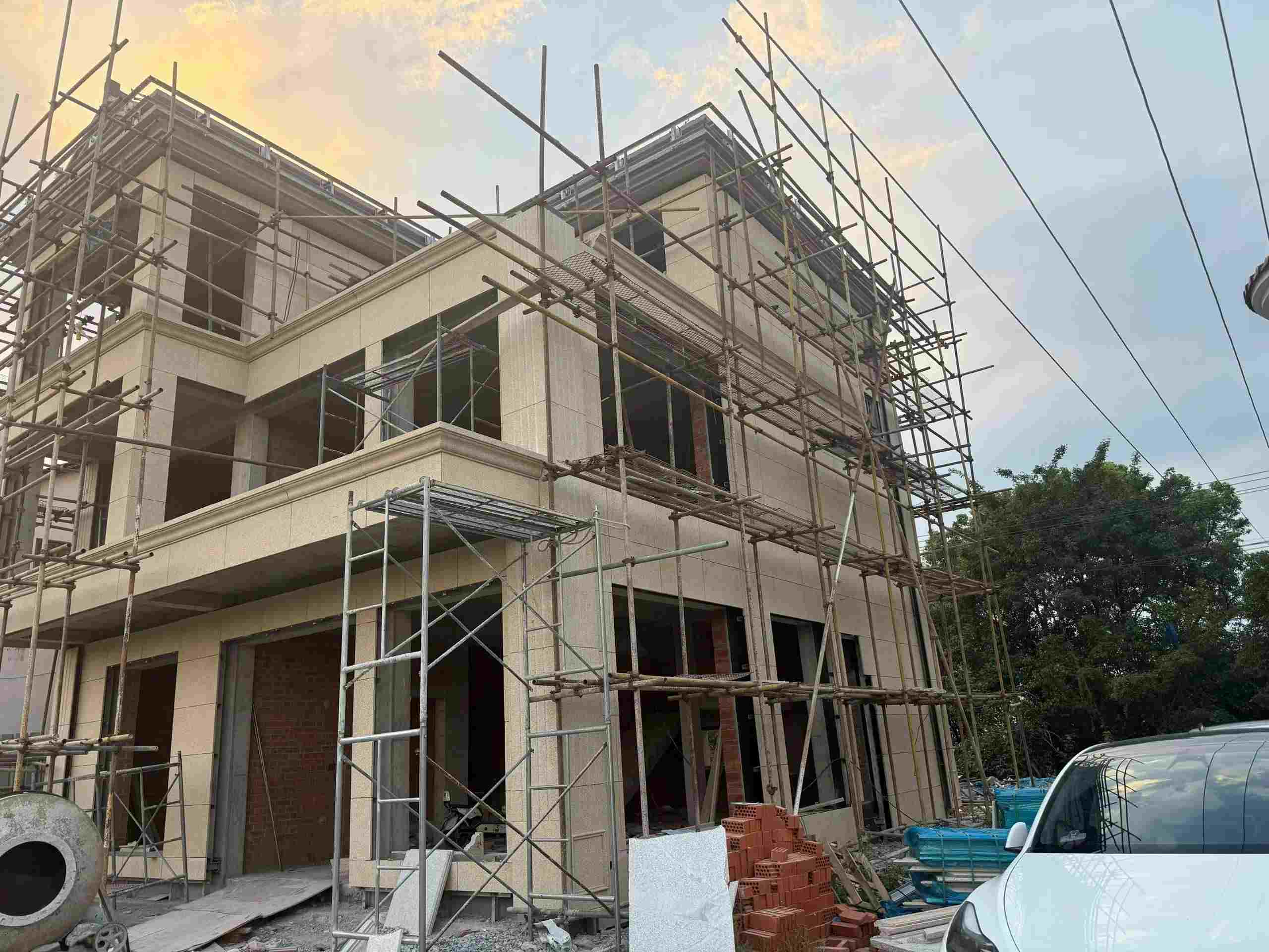 大同 黄金麻荔枝面花岗岩外墙干挂