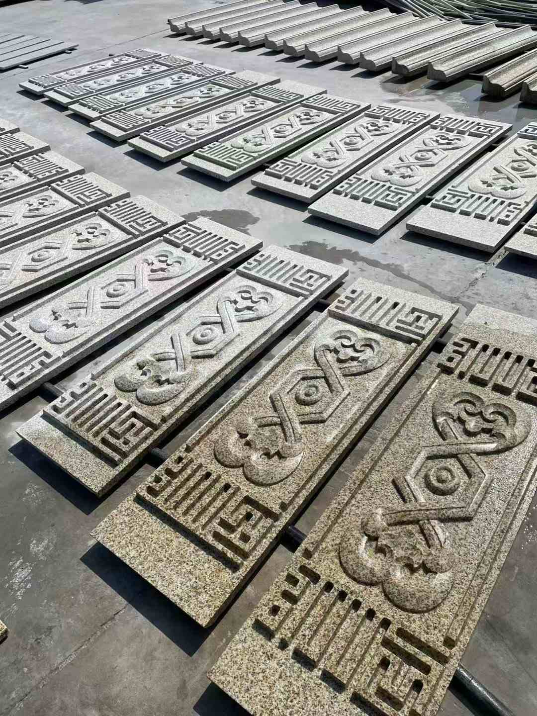 大同 黄金麻花岗岩外墙雕刻板