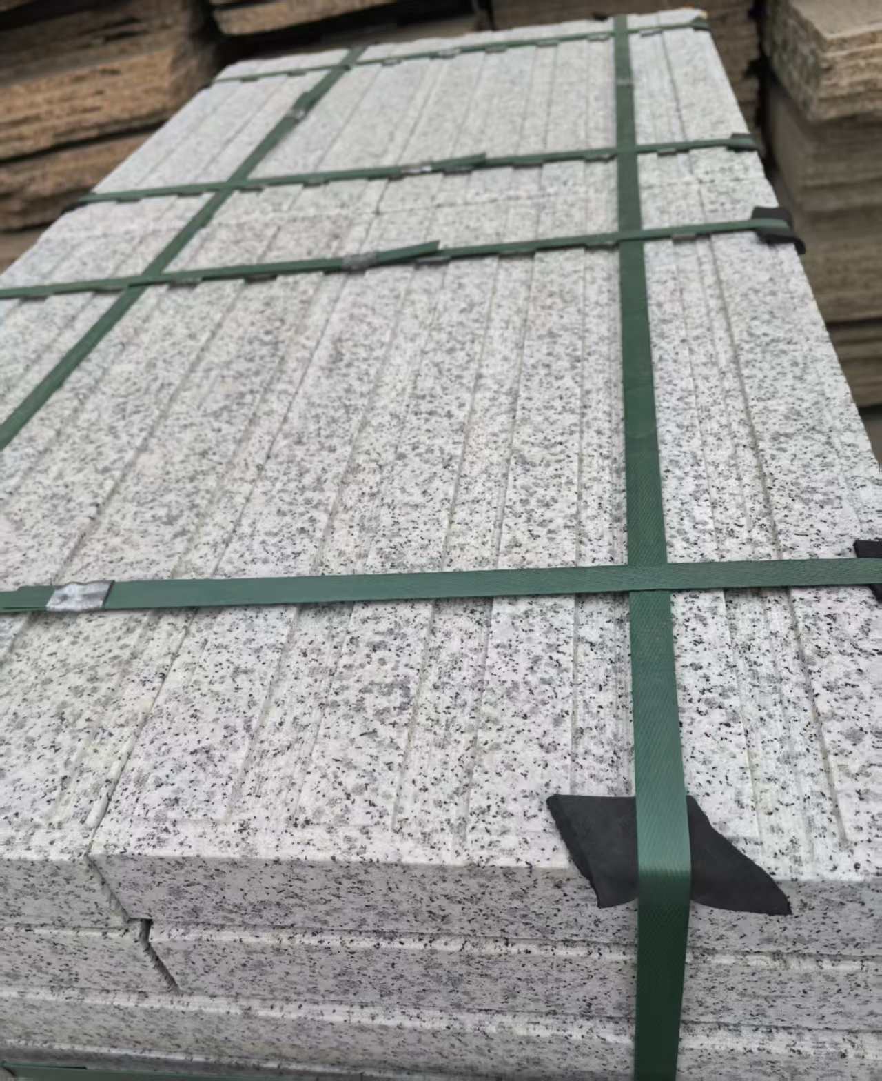 大同 白麻花岗岩直行盲道石，盲条，地铺石