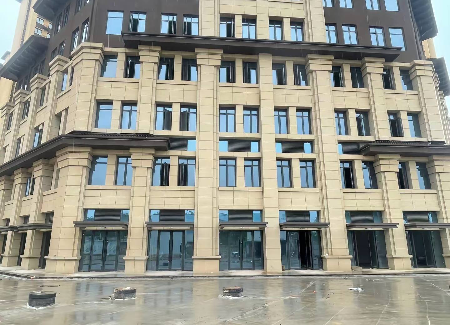 大同 黄金麻花岗岩荔枝面小区外墙干挂