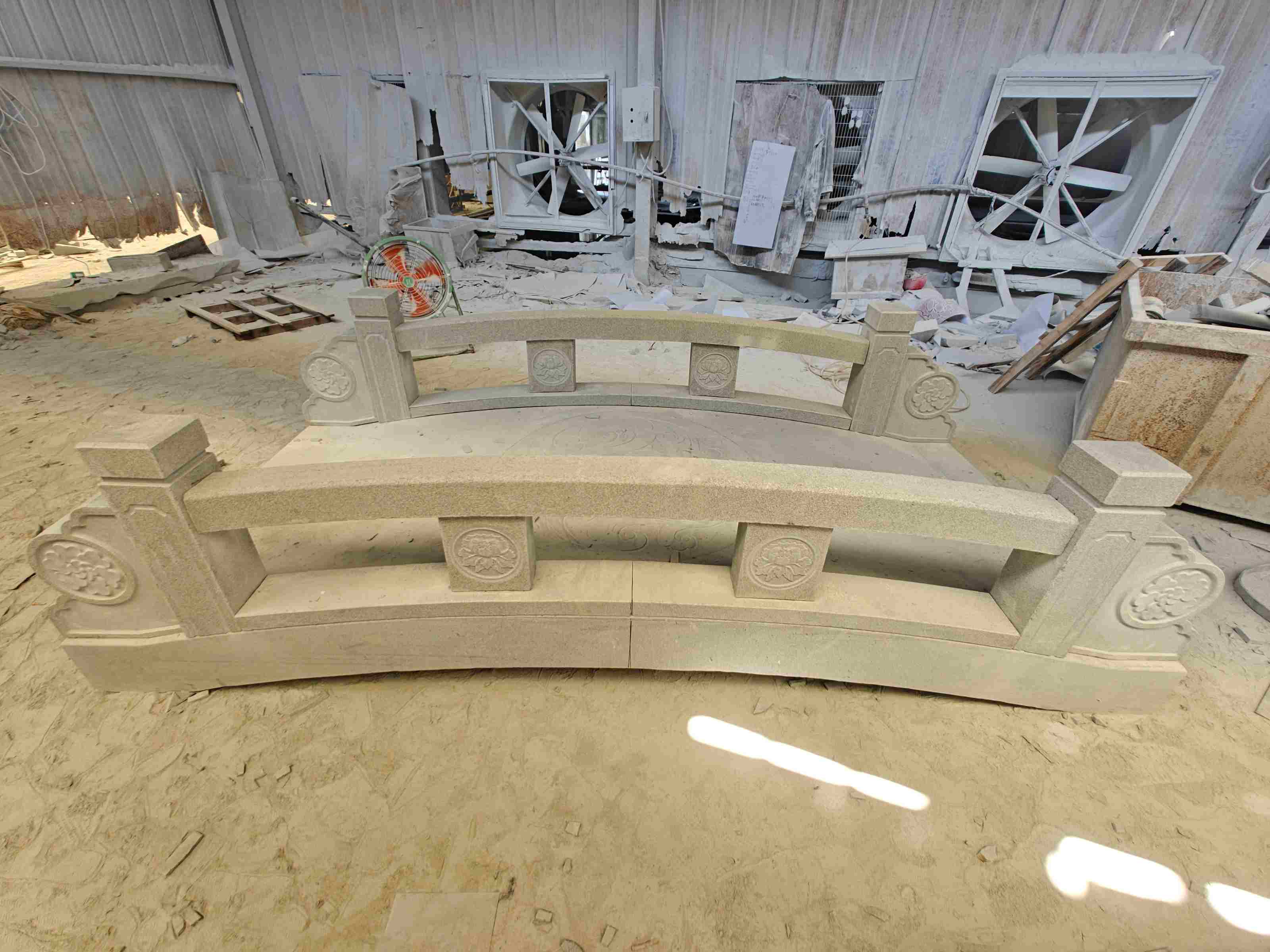 大同 芝麻灰花岗岩异形加工-拱桥，石桥