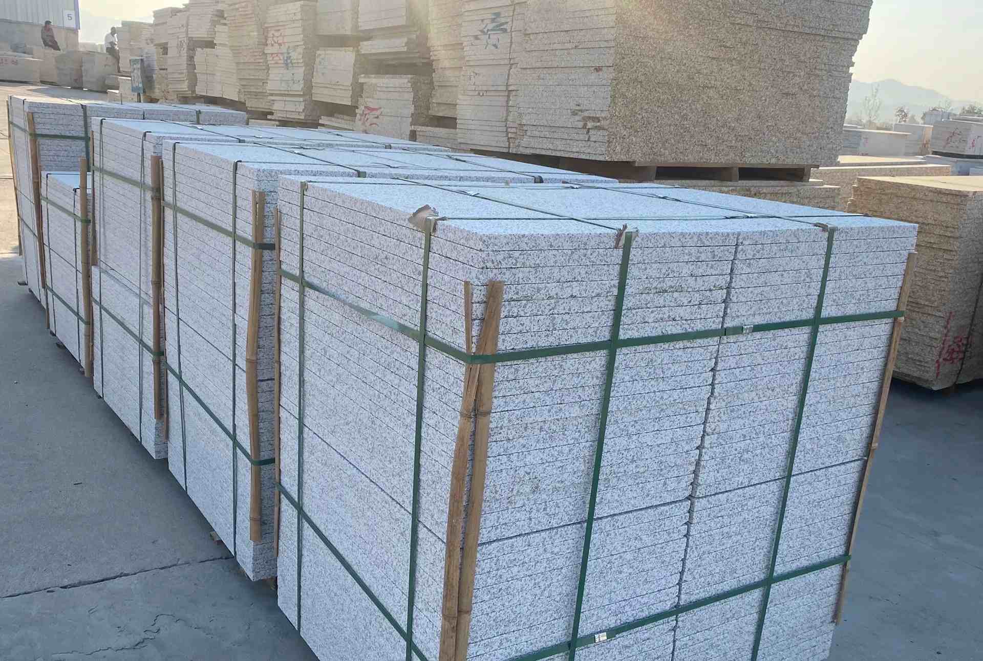 大同 白麻花岗岩荔枝面地铺石