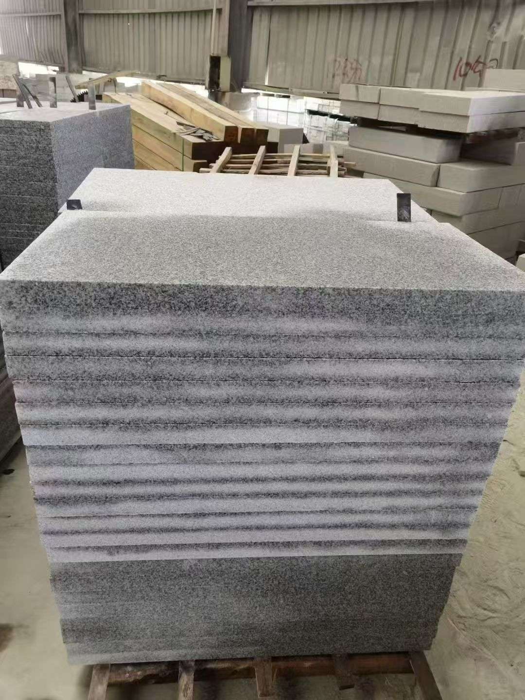 大同 芝麻白5公分火烧地铺成品，900*400，规格可定制