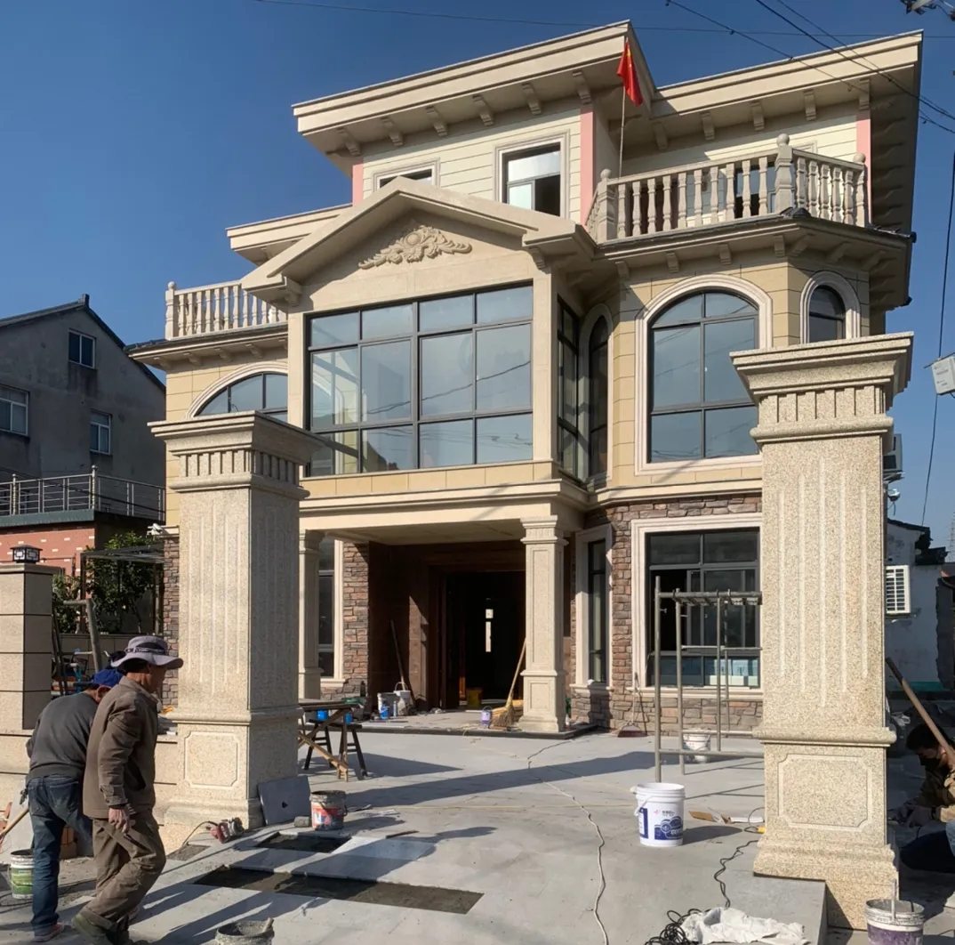 大同 黄金麻花岗岩荔枝面别墅外墙干挂私家专属