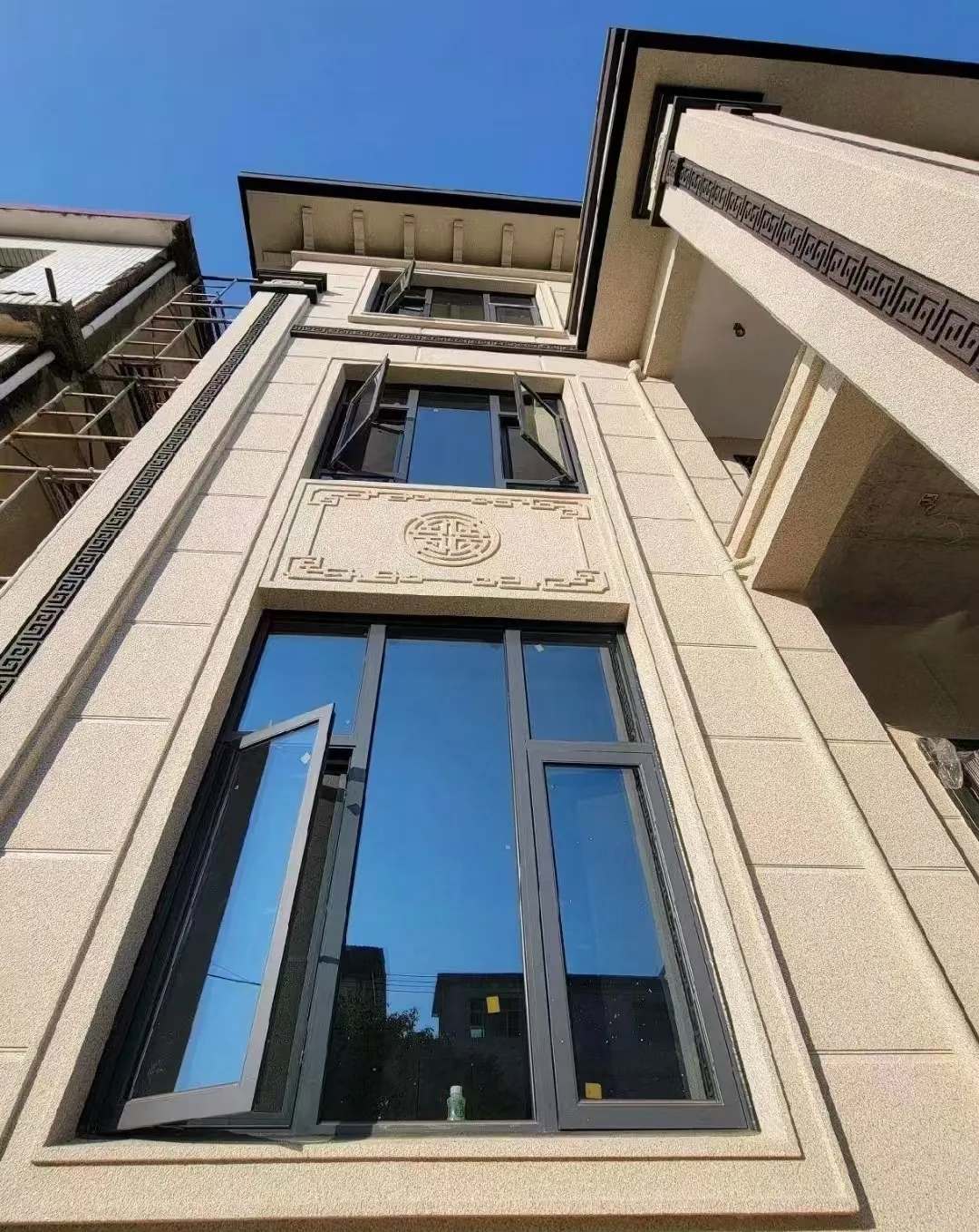 大同 黄金麻荔枝面别墅外墙干挂效果展示