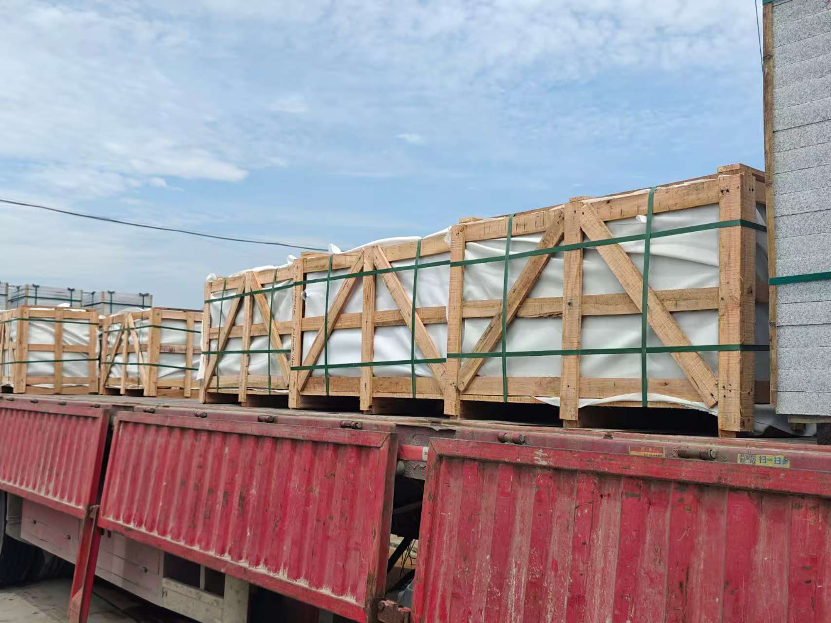 大同 芝麻白花岗岩地铺石出口专车-泰国游