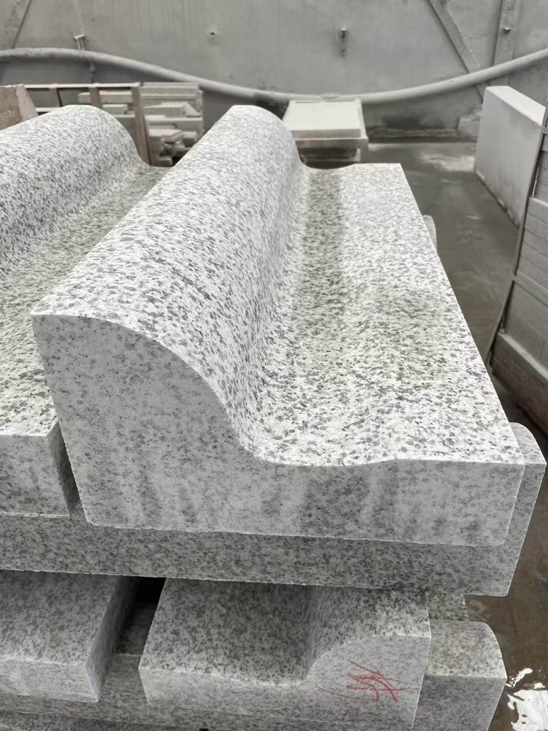 大同 白麻花岗岩S型路沿石，路侧石，马路牙子等